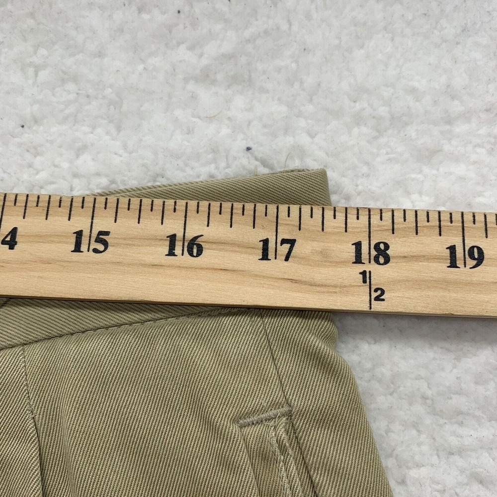 Tommy Bahama Silk Pants Mens 35x31 (Tag 35x34) Trouser Hemmed Pleated Tan Dad - Picture 11 of 15
